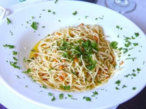 Pasta on a plate