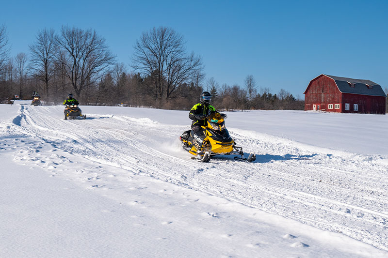 Snowmobiling in Door County